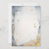 Clouds Moon,Stars Watercolor Baby Shower  招待状 (裏面)