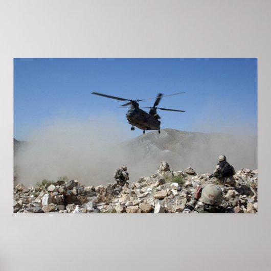 Clouds of dust kicked up by the rotor wash ポスター (正面)