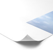 Clouds on the Hills Reflection Photography ポスター (角)