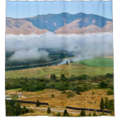 Clouds Over Flathead River シャワーカーテン (正面)