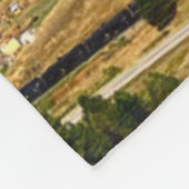 Clouds Over Flathead River フリースブランケット (角)