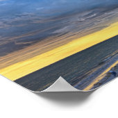 Clouds over Fort Myersビーチ（フロリダ州） ポスター (角)