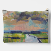 Clouds Over Marsh Painting / Artist Larry Lerew アクセサリーポーチ (裏面)