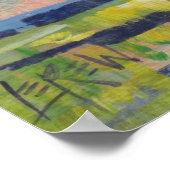 Clouds Over Marsh Painting / Artist Larry Lerew ポスター (角)