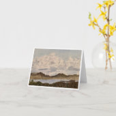 Clouds Over Mono Lake Greeting Card カード (黄色い花)