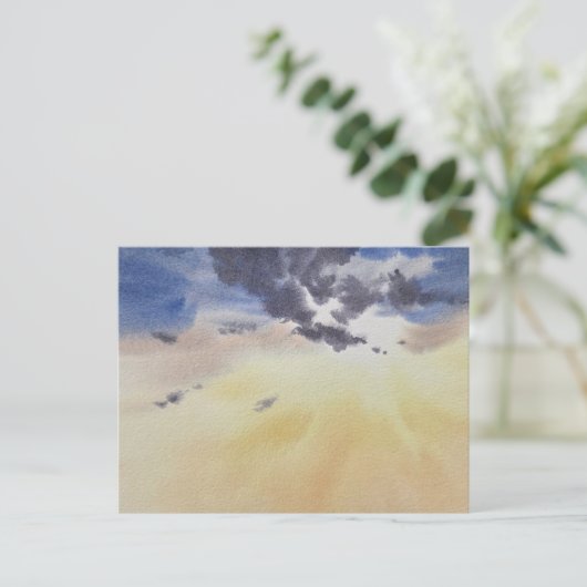 Clouds painting in watercolor  ポストカード (スタンド正面)