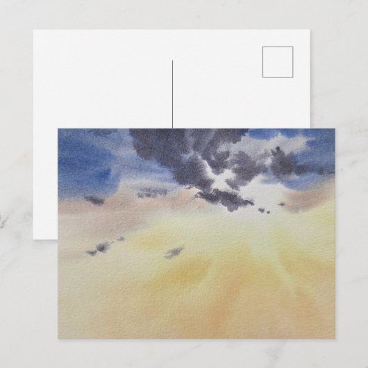 Clouds painting in watercolor  ポストカード (正面/裏面)