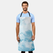 Clouds sky cartoon vector images エプロン (着用した状態)