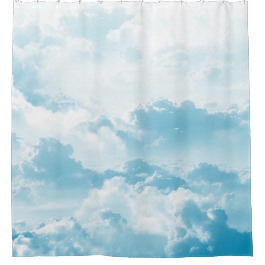 Clouds sky cartoon vector images シャワーカーテン (正面)