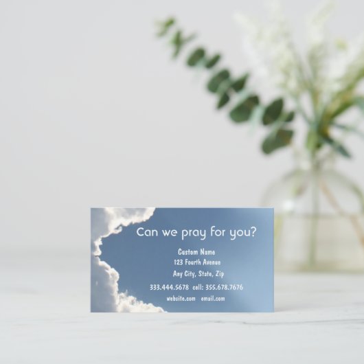 Clouds Sunlight Col 3: 12, Evangelism Card 名刺 (スタンド正面)