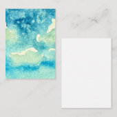 Clouds Watercolor Art ノートカード (正面/裏面)