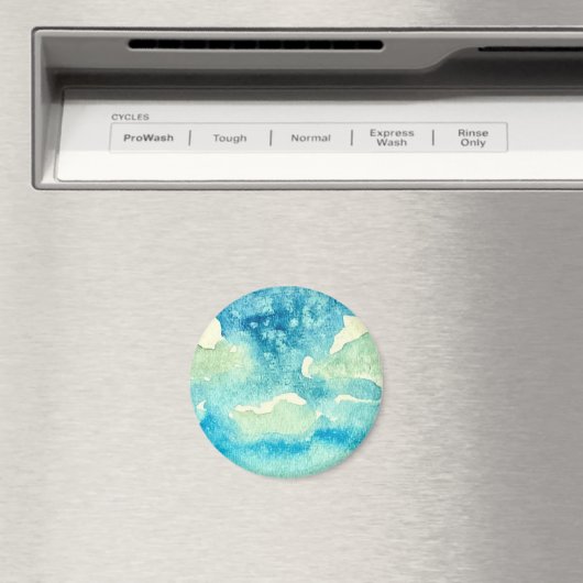 Clouds Watercolor Art マグネット (インサイチュ (食洗機))