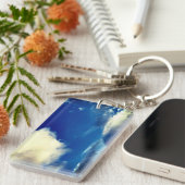 Clouds with Blue Sky Outdoor Photograph キーホルダー (正面右)