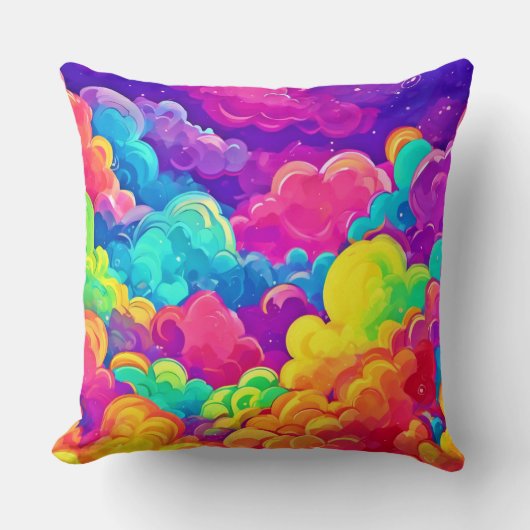 Cloudscapeアカラフルート クッション (正面)