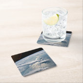 Cloudscapesスマのまわりにトラ,インドネシア。 スクエアペーパーコースター (インサイチュ)