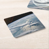 Cloudscapesスマのまわりにトラ,インドネシア。 スクエアペーパーコースター (アングル)