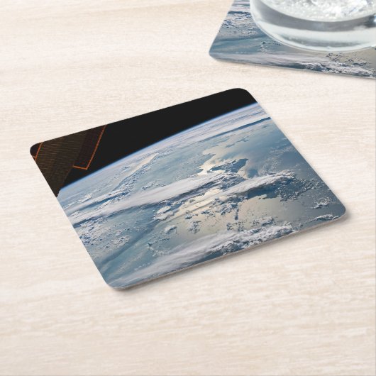 Cloudscapesスマのまわりにトラ,インドネシア。 スクエアペーパーコースター (アングル)