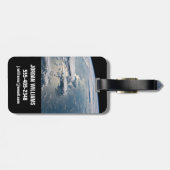 Cloudscapesスマのまわりにトラ,インドネシア。 ラゲッジタグ (裏面横)