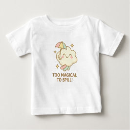 Cloudy Cuddle – Rainy Day Joy   ベビーTシャツ