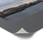 Cloudy Day Waterscape Photo Poster ポスター (角)