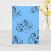 Cloudy Skies カード (黄色い花)