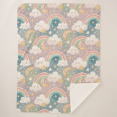 Cloudy Skies Blanket Pastel Sherpa for Sweet Kids シェルパブランケット (正面)