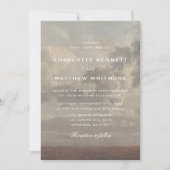 Cloudy Sky Fine Art Landscape Wedding Invitation 招待状 (正面)