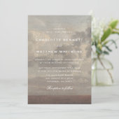 Cloudy Sky Fine Art Landscape Wedding Invitation 招待状 (スタンド正面)