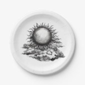 Cloudy Sun ペーパープレート (正面)