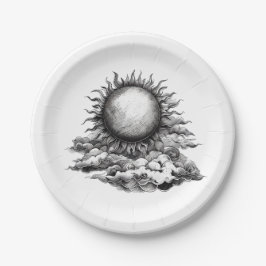 Cloudy Sun ペーパープレート