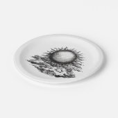 Cloudy Sun ペーパープレート (アングル)