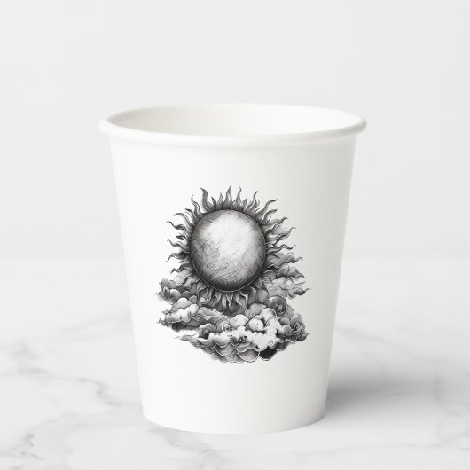 Cloudy Sun 紙コップ (正面)
