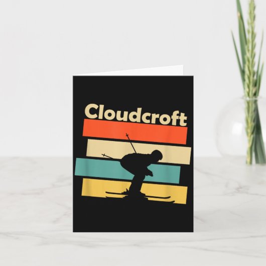 Clouroft New Mexico Retro Ski  カード (正面)