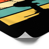 Clouroft New Mexico Retro Ski  ポスター (角)