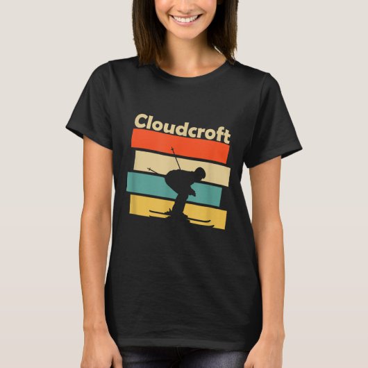 Clouroft New Mexico Retro Ski  Tシャツ (正面)