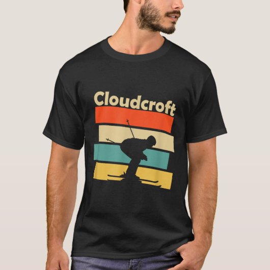Clouroft New Mexico Retro Ski  Tシャツ (正面)