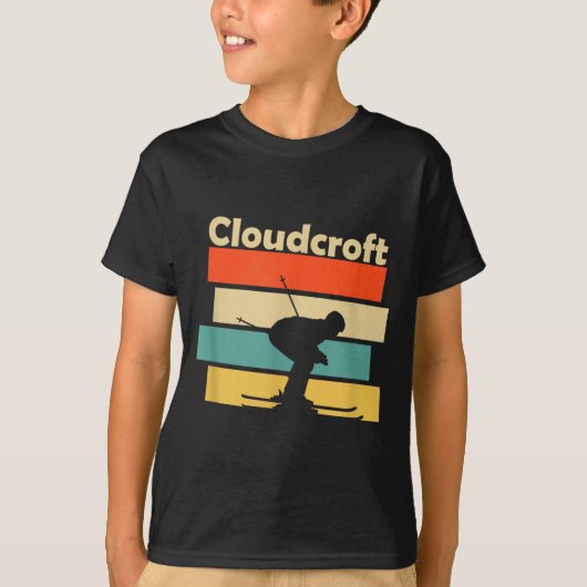 Clouroft New Mexico Retro Ski  Tシャツ (正面)