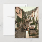 Clovelly, North Devon, England c.1895 ポストカード (正面/裏面)