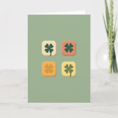 Clover Art Squares Vector Style Card カード (正面)