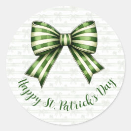 Clover & Bow St. Patrick’s Day Party Design ラウンドシール