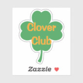 Clover Club Four-Leaf Clover St Patrick's Day シール (シート)