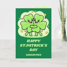 Clover Cuddles St. Patrick’s Day Card カード