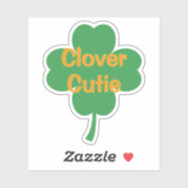 Clover Cutie 4-Leaf Clover St Patrick's Day シール (シート)