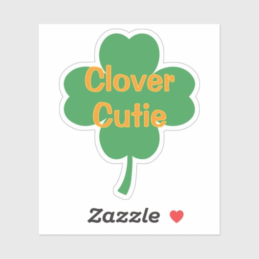 Clover Cutie 4-Leaf Clover St Patrick's Day シール (シート)