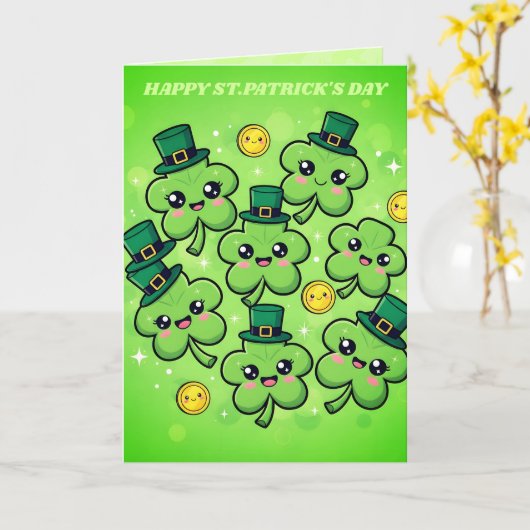 Clover Cutie St. Patrick’s Day Card カード (黄色い花)