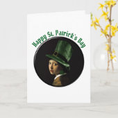 Clover Earring St. Patrick's Day カード (黄色い花)