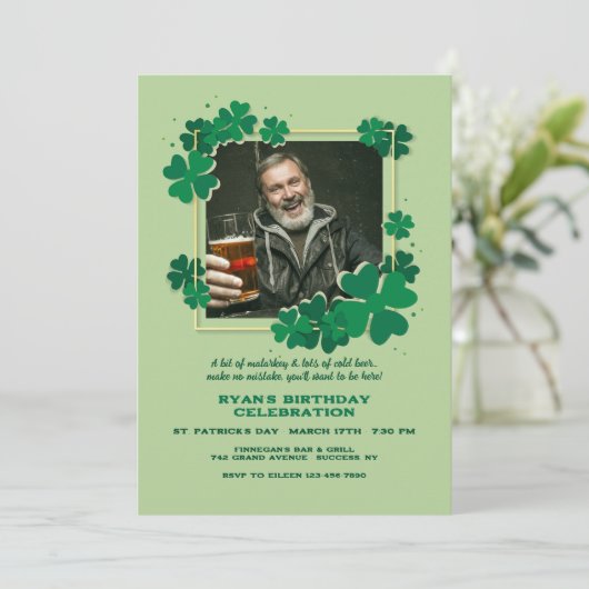 Clover Frame Photo 招待状 (スタンド正面)