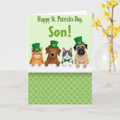 Clover Friends St Patricks Day Card カード (黄色い花)