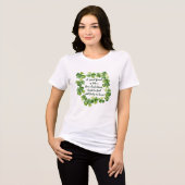 Clover Friendship Quote Good Friend 4 Leaf Clover  トライブレンドＴシャツ (正面全面)