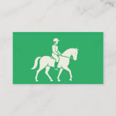 Clover Green Horse Equine Contact Card 名刺 (正面)